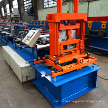 Automaticaly c strut channel purlin flying saw metal stud cold steel c shaped profile roll forming machine with track cutting